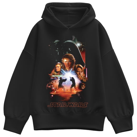 Star Wars - Revenge Of The Sith Poster - Women's Oversized Fleece Hoodie Sweatshirt