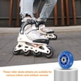 thumbnail image 6 of Uxcell Inline Skate Wheels with Bearings, Outdoor & Indoor Roller Skate Wheel Inline Skate Replacement ( 70mm, 8Pack, Blue ) for Scooter, 6 of 6