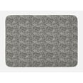 thumbnail image 1 of Zebra Print Bath Mat, Stripy Skin Pattern of Animal Safari Savanna Nature Print, Plush Bathroom Decor Mat with Non Slip Backing, 29.5" X 17.5", Charcoal Grey Off White, by Ambesonne, 1 of 2