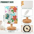 thumbnail image 3 of Hibiscus Flowers Bedside Table Lamp LED Desk Lamps with USB Charging Port Cylinder Retro Warm Lights for Bedroom Living Room Coffee Bar Decoration, 3 of 7