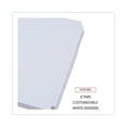 thumbnail image 3 of Universal UNV20845 11 in. x 8.5 in. 8 Self-Tab Index Dividers - White (24/Box), 3 of 6