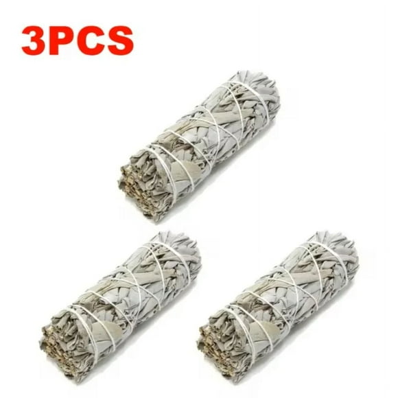 4in Pau Santo White Sage Bundle California Smudge Stick Wand for Spiritual Incense Sticks Burning Aromatherapy Energy Cleansing