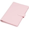 thumbnail image 1 of Leather A5 Ring Binder Planner Notebook Planner with Magnetic Buckle(Inner Paper Not Included)-Pink, 1 of 5