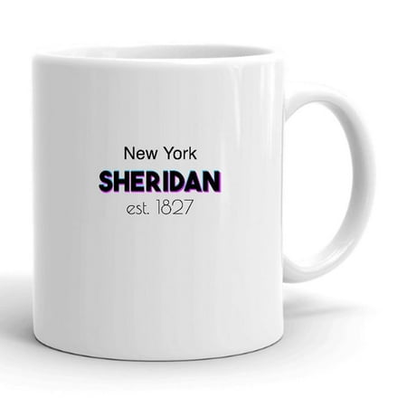 

Tri Color Sheridan New York Ceramic Dishwasher And Microwave Safe Mug By Undefined Gifts
