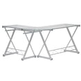 thumbnail image 4 of Techni Office Solutions 61.75" White Durable L-Shaped Computer Desk, 4 of 5