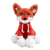 23Cm Creative Dress-Up Plush Animal Toy, Cute Soft Stuffed Fox For Children's Companionship, Safe Hypoallergenic Material With Reinforced Stitching And Intricate Embroidery One Size