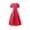 Red, variant on Teen Girls Dresses Ruffled Classical Puff Sleeve Empire Waist Gown Dress Fall Clothes Size 14-15T