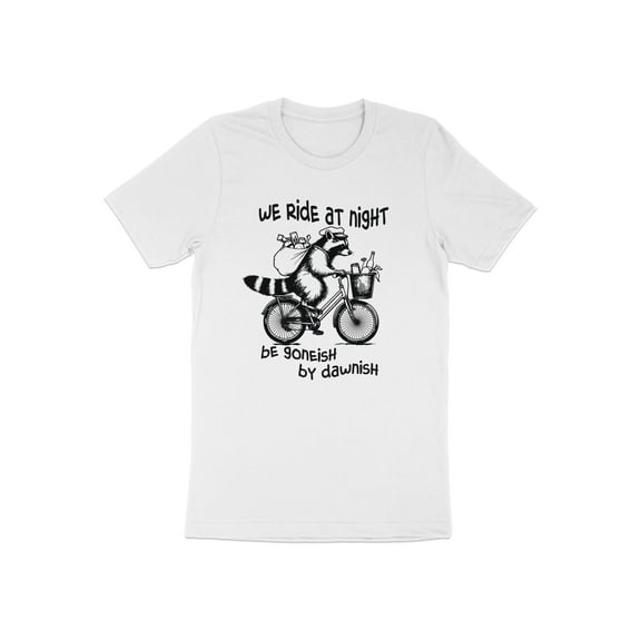 Funny Cute Raccoon Riding Bicycle Animal Gift Men Women Kids T-Shirt Sarcastic Raccoon Bike Holiday Birthday Present Tshirt