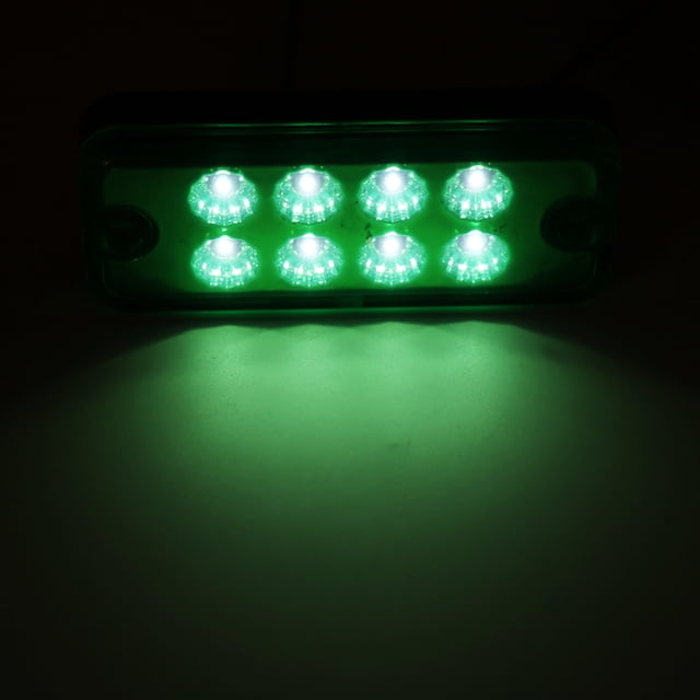 6pcs 8 LED Clearance Side Marker Light for Truck Trailer Lorry, High Transparency, High Brightness