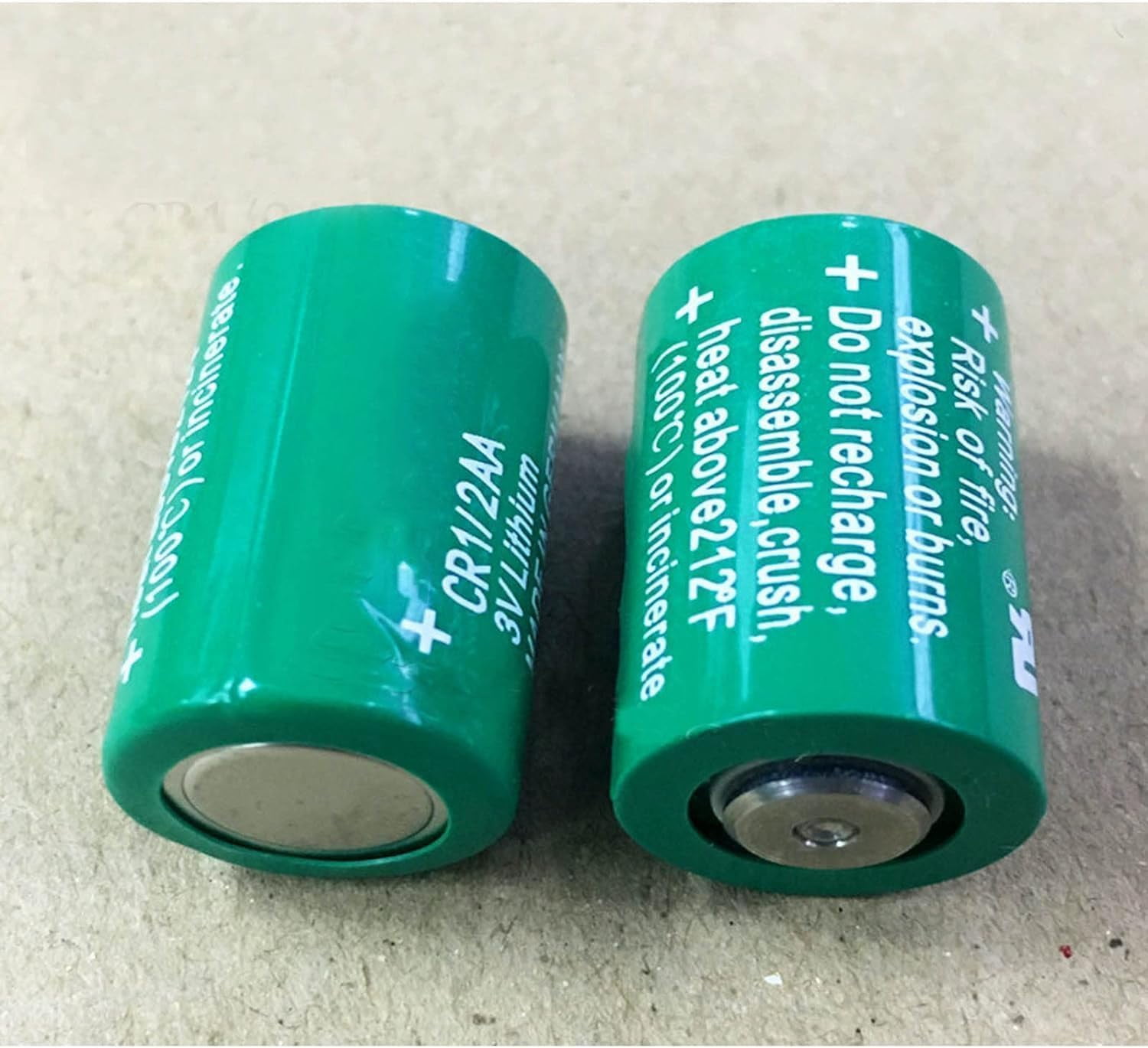 2PCS CR1/2 AA 3V Lithium Battery CR14250, CR-1/2-AA Cylindrical Battery 950mAh