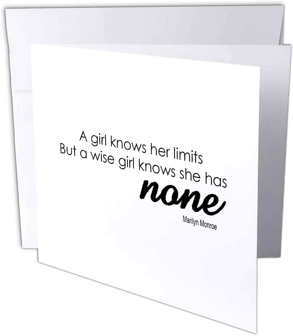 3drose Greeting Cards 6 X 6 Inches Pack Of 12 A Girl Knows She Has 