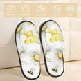 thumbnail image 2 of Balery Sweet Honey Pantuflas de Casa de Felpa Silenciosas con Diseño Estampado, Zapatillas Cómodas Antideslizantes de Algodón para Interior-Medium, 2 of 8