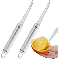 Stainless Steel Grapefruit Knife -Happon 2 Pack Grapefruit Peelers,Curved Serrated Bread Knife for Kitchen - Fruit Knife - Kitchen Knife Curved Carving Tool