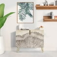 thumbnail image 2 of PixonSign Sideboard Buffet Cabinet, Kitchen Storage Cabinet with 2 Doors, Rustic Forest Tree Wood Ring Pattern, Cupboard Console Table for Dining Room - 35" L x 18" W x 29" H, 2 of 5