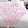 thumbnail image 5 of Super Soft Fluffy Throw Blanket Lightweight Cozy Warm Bed Blankets for Couch Bed Sofa All Season (Pink, 60”x80”), 5 of 15