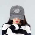 thumbnail image 4 of Gorra de béisbol bordada para mamá: un regalo especial para el Día de la Madre. Gris, 4 of 8