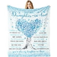 thumbnail image 1 of LHSHID Daughter in Law Gifts Gifts for Daughter in Law Blanket Gift for Future Daughter in Law Daughter in Law Birthday Wedding Gifts Unique Best Daughter in Law Gifts from Mother in Law 30"x40", 1 of 6