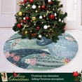 thumbnail image 6 of FMSHPON Vintage Cactuses Xmas Christmas Tree Skirt Stand Mat for Holiday Party Decoration Indoor Outdoor 36 inches, 6 of 6