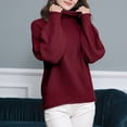 thumbnail image 5 of Lilgiuy Women's Turtleneck Long-sleeved Casual Sweater Pullover Sweater for Going Out, 5 of 5