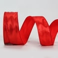 thumbnail image 1 of Nvzi Cinta decorativa, 38 mm x 20 yardas, cinta roja para flores, 1 rollo de cinta floral de poliéster para ramos, cinta artesanal de primera calidad para decoración y bricolaje., 1 of 4