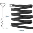 thumbnail image 4 of Piquets de Trampoline Pièces de Trampoline Robustes Forme Tire-Bouchon Piquets en Acier Kit d'Ancrage pour Trampolines, 4 of 9