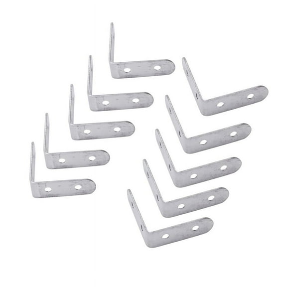 10 x Stainless Steel Shelf Support Corner Brace Angle Bracket 50x50mm