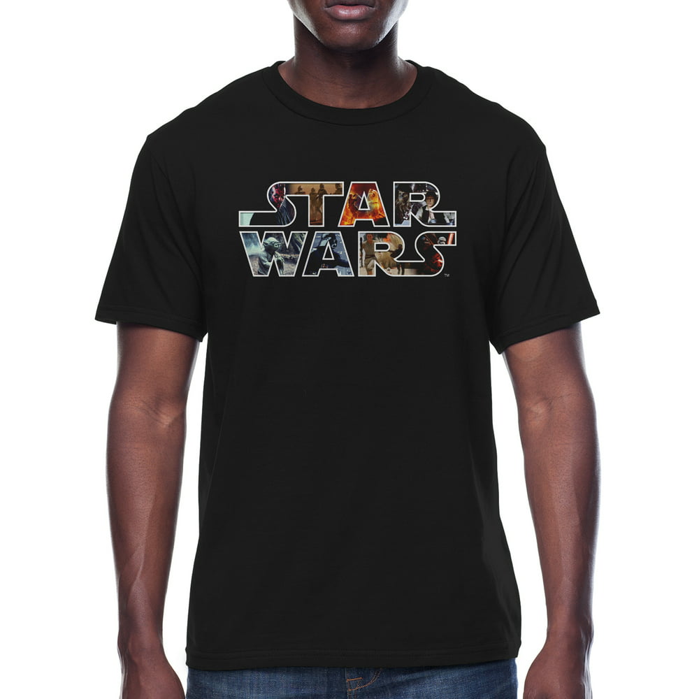 Star Wars - Star Wars Time Line Logo Fill Men's Graphic T-Shirt ...