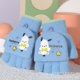 thumbnail image 5 of Anime Sanrioed Children's Plush Gloves Melody Kuromi Kawaii Girls Cartoon Mittens Warm Soft Flip Cover Dual Purpose Outdoors, 5 of 5
