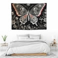 thumbnail image 3 of GOSMITH  Aesthetic Butterfly Tapestry Plants Flowers Tapestries Boho Moth Tapestry Moon Garden Tapestry Black and White Tapestry Wall Hanging for Bedroom Dorm, 3 of 7