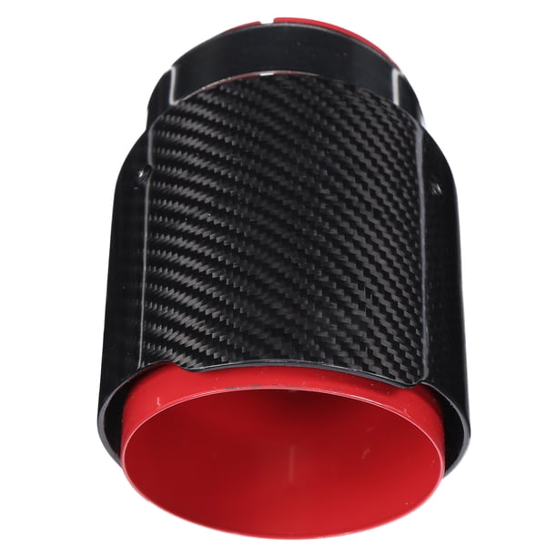 Universal Dual Exhaust Tip Glossy Carbon Fiber Stainless Steel Y-Shape