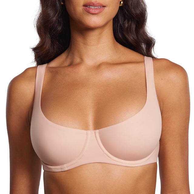 Sostén DOBREVA 42B Balconette sin relleno con aro Beige Rosado