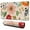Bright Pioneer Flower, variant on Long Mouse Pads for Desk,Blue Paisley and Floral Pattern Desk Mats on Top Of Desks, Desk Mouse Pad Extra Large with 3mm Non-Slip Base and Stitched Edge for Gaming,Office,Work,Home 31.5"x11.8"