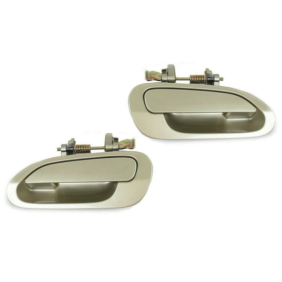 CF Advance For 98-02 Honda Accord Rear Left and Right Exterior Outside Door Handle Pair Set of 2pcs YR508M Heather Mist Metallic 1998 1999 2000 2001 2002