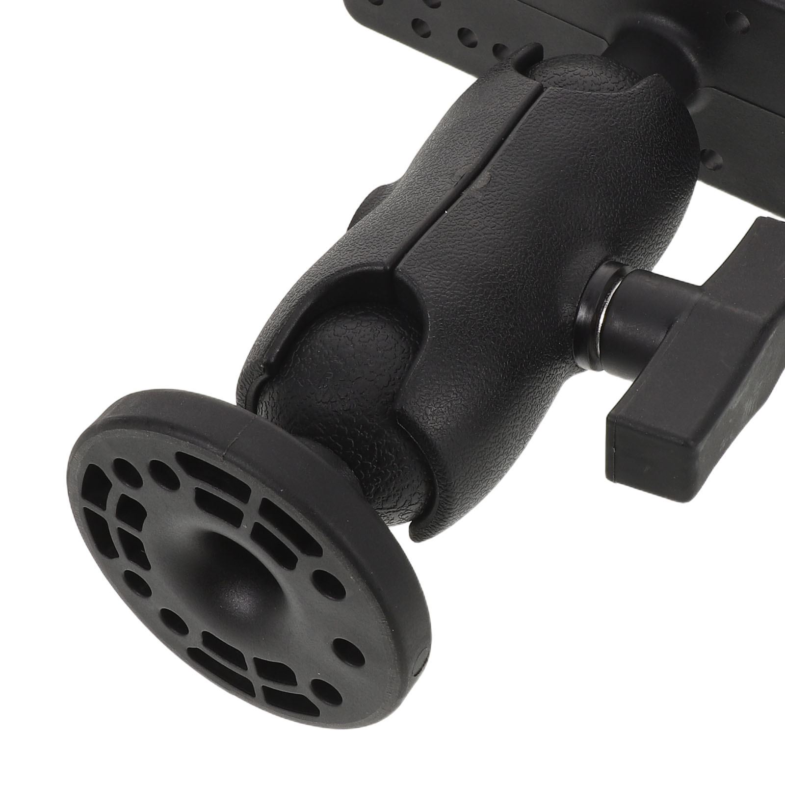 LOLIPPYY Black Adjustable Fish Finder Mount with 360° Swivel Rotating Universal Holder for Kayaks, Boats, and Fishing Gear