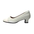 thumbnail image 3 of PEERAGE Leela 2 Women's Wide Width Leather Dress Pumps BEIGE 9.5, 3 of 6