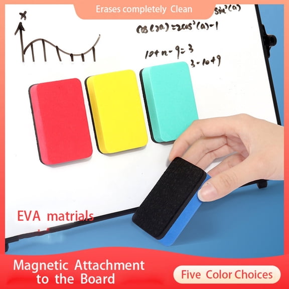 Dry Erase Eraser, Whiteboard Blackboards Erasers, Rectangle Dry Erase Board Erasers for Teaching Home Craft Storage Box Blue 1Pcs