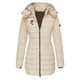 thumbnail image 1 of Parkas de manga larga para mujer, otoño e invierno, chaqueta holgada, mediana y larga, con estampado pequeño, chaqueta de plumón cálida, chaqueta de manga larga, abrigo para mujer, 1 of 2