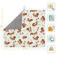 thumbnail image 3 of Honeii Squirrel Playing for Dish Drying Mat for Kitchen Counter, Non-slip Rubber Backed, Hide Stain Kitchen Super Absorbent Draining Mat, Dish Rack Pad, 3 of 8