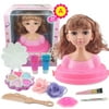 BELUPAI Kids Dolls Styling Head Makeup Comb Hair Toy Doll Set Pretend Play Princess Dressing Play Toys For Little Girls Makeup Learning Ideal Present