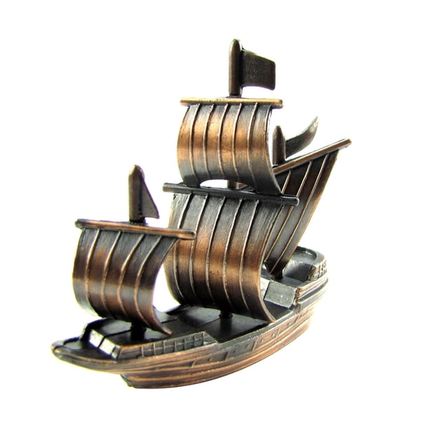 Bronze Metal Spanish Galleon/Pirate Ship/Sail Boat Die
