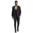 thumbnail image 3 of Men's Stacy Adams Hybrid-Fit 3pc Suit Set, Jacket Vest and Pants, 3 of 4