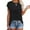 Black, variant on Zoeecloth Summer T Shirts Tops for Women Casual Round Neck Shirts Short Sleeve Tops Female Loose Fit Tees S-XXL