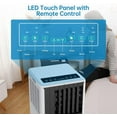 thumbnail image 6 of Black 8000 BTU Portable Window Air Conditioner, Cools Up to 350 Sq. Ft., 3 Cooling Modes, Dehumidifier, Fan, Energy Efficient for Bedroom, Office, Living Room, 6 of 8