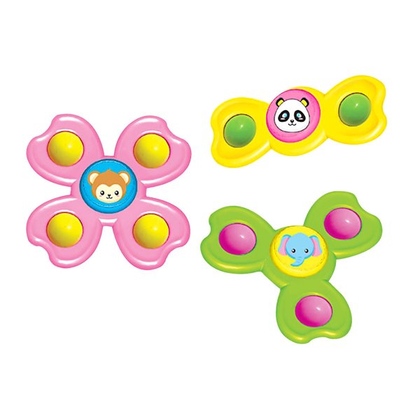 Juguetes para bebés con ventosa HUOGUO Juguetes de baño con 3 ventosas