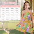 thumbnail image 5 of Uourmeti Kids Rabbit Dresses Girls Cute Sundress for Summer Spaghetti Strap Tiered Swing Midi Dress Size 9-10t Girls Soft A Line Cami Dresses for Party Beach School, 5 of 6