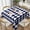 Blue White, variant on Square Table Cloth, Harlequin Black White Tablecloths Washable Table Cover for Kitchen Dinning Party Tabletop Modern Decoration,52inch