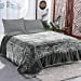 thumbnail image 3 of JML Fleece Blanket King Size, Heavy Korean Mink Blanket 85 X 95 Inches- 9 Lbs, Single Ply, Soft and Warm, Thick Raschel Printed Mink Blanket for Autumn,Winter,Bed,Home,Gifts, (Grey), 3 of 14