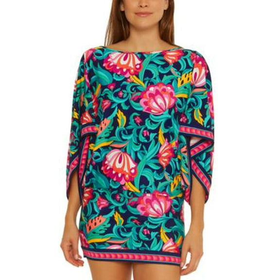 Trina Turk Womens India Garden Printed C Multi S