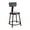 Black, variant on Hampden Furnishings Felix Collection 18-Inch Steel Stool with Backrest, Grey, AssemblyReady