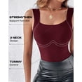 thumbnail image 3 of Camisetas sin mangas CHICME para mujer, altas y elásticas, con sujetador incorporado, 3 of 9